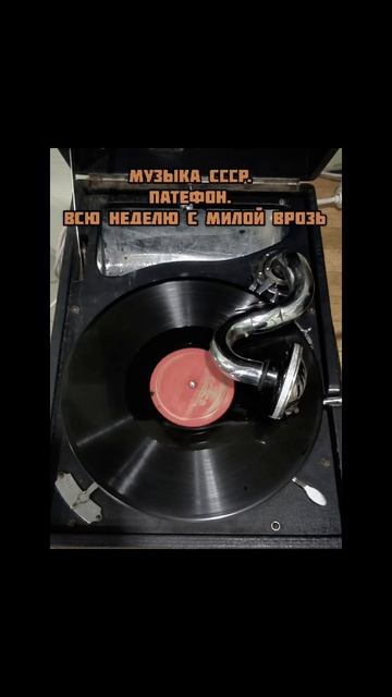 МУЗЫКА СССР ПАТЕФОН ВСЮ НЕДЕЛЮ С МИЛОЙ ВРОЗЬ.