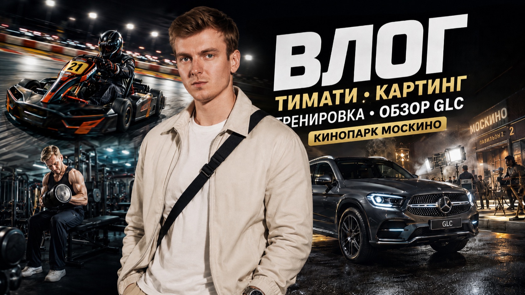 Тимати картинг. Тренировка. Обзор на GLC. Кинопарк Москино.