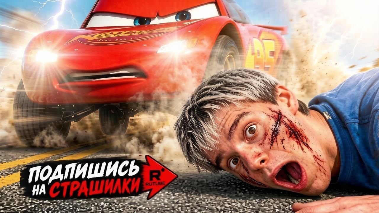 МОЙ ДРОН СНЯЛ ЗЛОГО MCQUEEN В РЕАЛЬНОЙ ЖИЗНИ