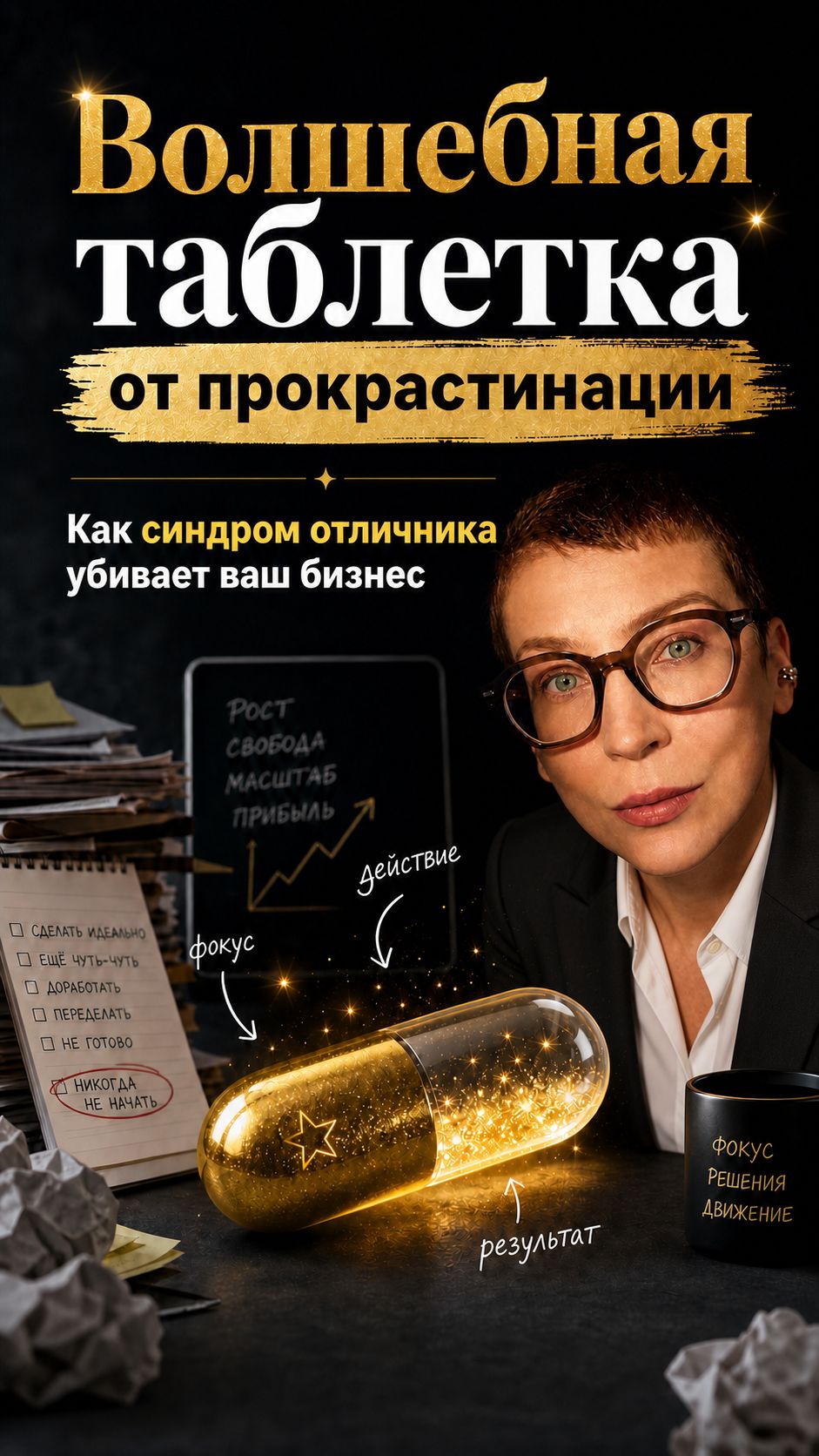 Волшебная таблетка от прокрастинации. Как синдром отличника убивает ваш бизнес