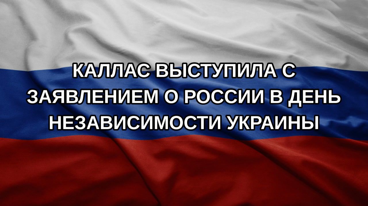 Каллас выступила с заявлением о России в День независимости Украины