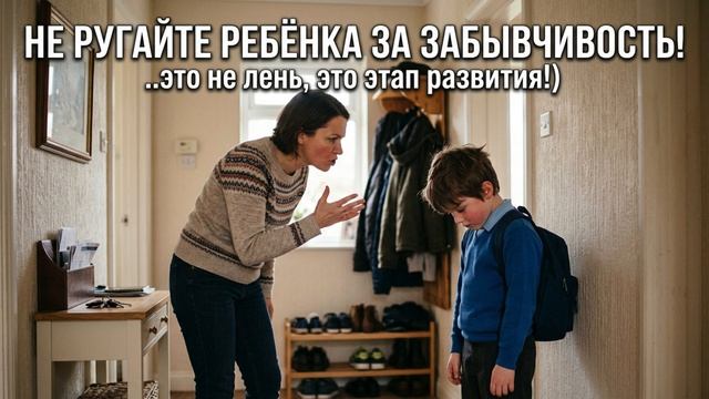 Не ругайте ребёнка за забывчивость!  Есть способ проще, мягче и честней.