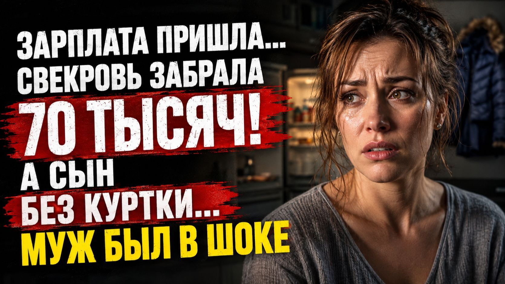 Истории из жизни  Муж отдавал зарплату матери пока сын ходил без куртки  Аудио рассказы