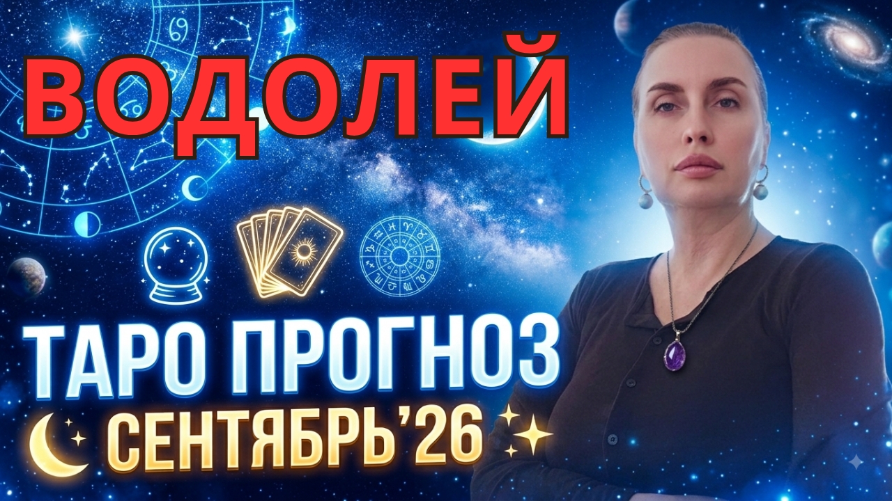ВОДОЛЕЙ - таро прогноз на сентябрь 2026 от Наталии Эллиф