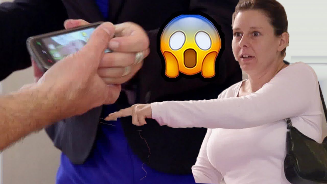 Телефонный скандал заснят на камеру # Просто для смеха