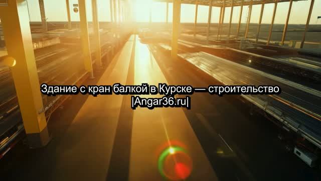 Здание с кран-балкой в Курске – строительство | Angar36.ru