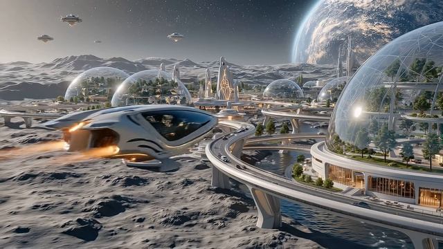 THE MOON CITY OF 3000 🌕✨ Of Relaxing Future Civilization