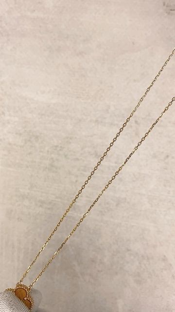 С11781 колье с тигровым глазом в стиле Van Cleef & Arpels Alhambra