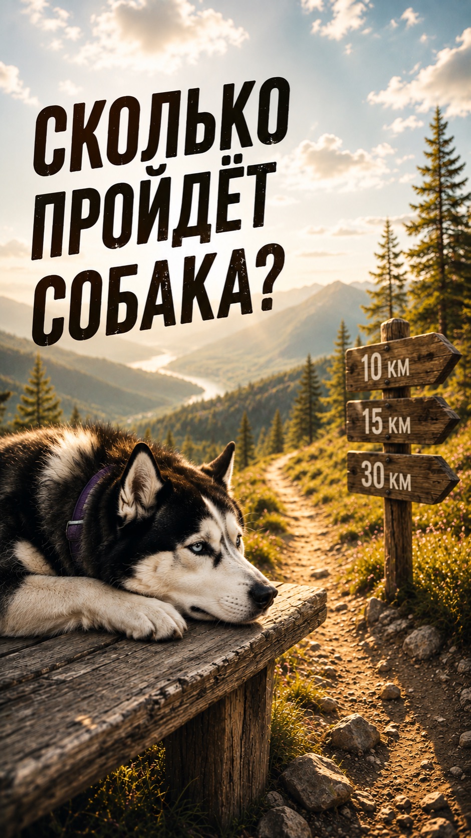 Не больше 15 км 🐾  #хаскидляласки #собака #путешествия #husky #хаски