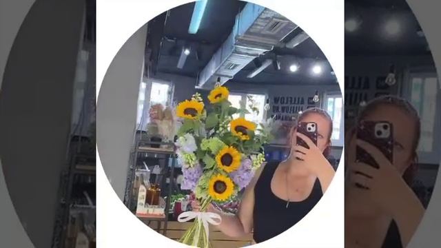 Букет с подсолнухом / букет под ленту / сборка на кус клиента / цветы Краснодар доставка / #ВСЕЦВЕТЫ