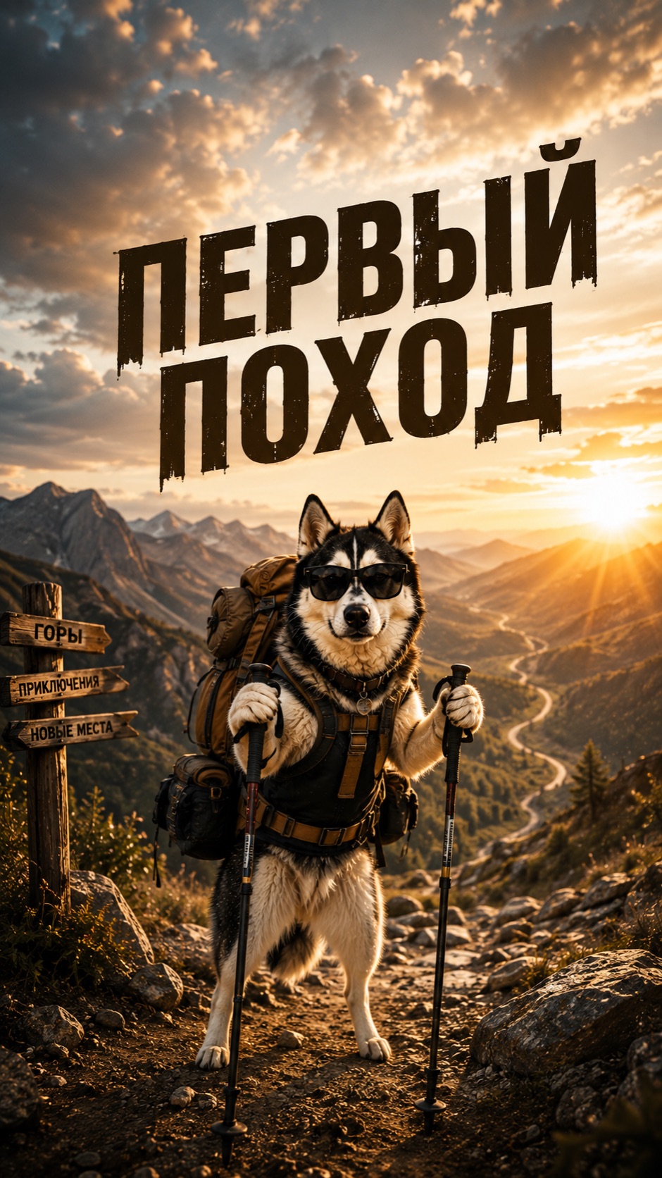 Первый пеший поход с Баксом!  #хаски #поход #экотропа #путешествия #собака