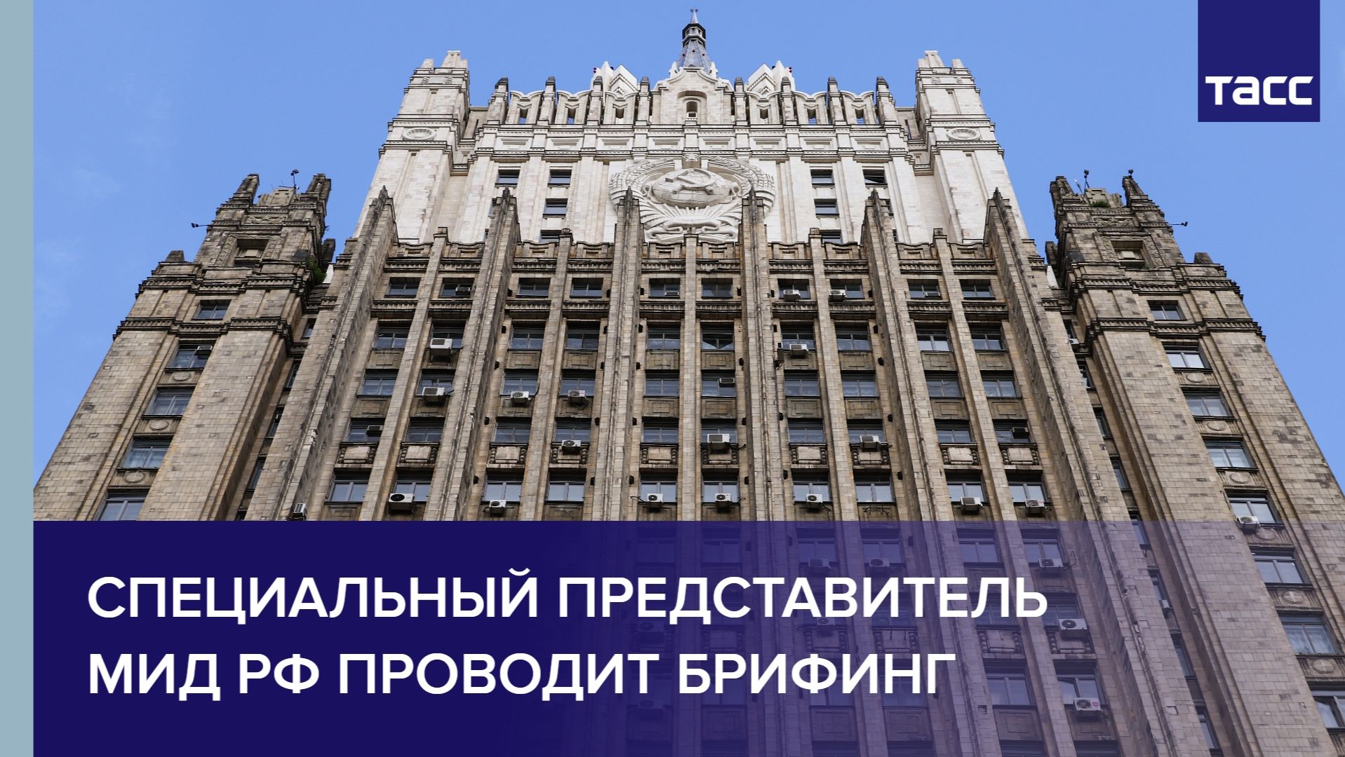 Специальный представитель МИД РФ проводит брифинг