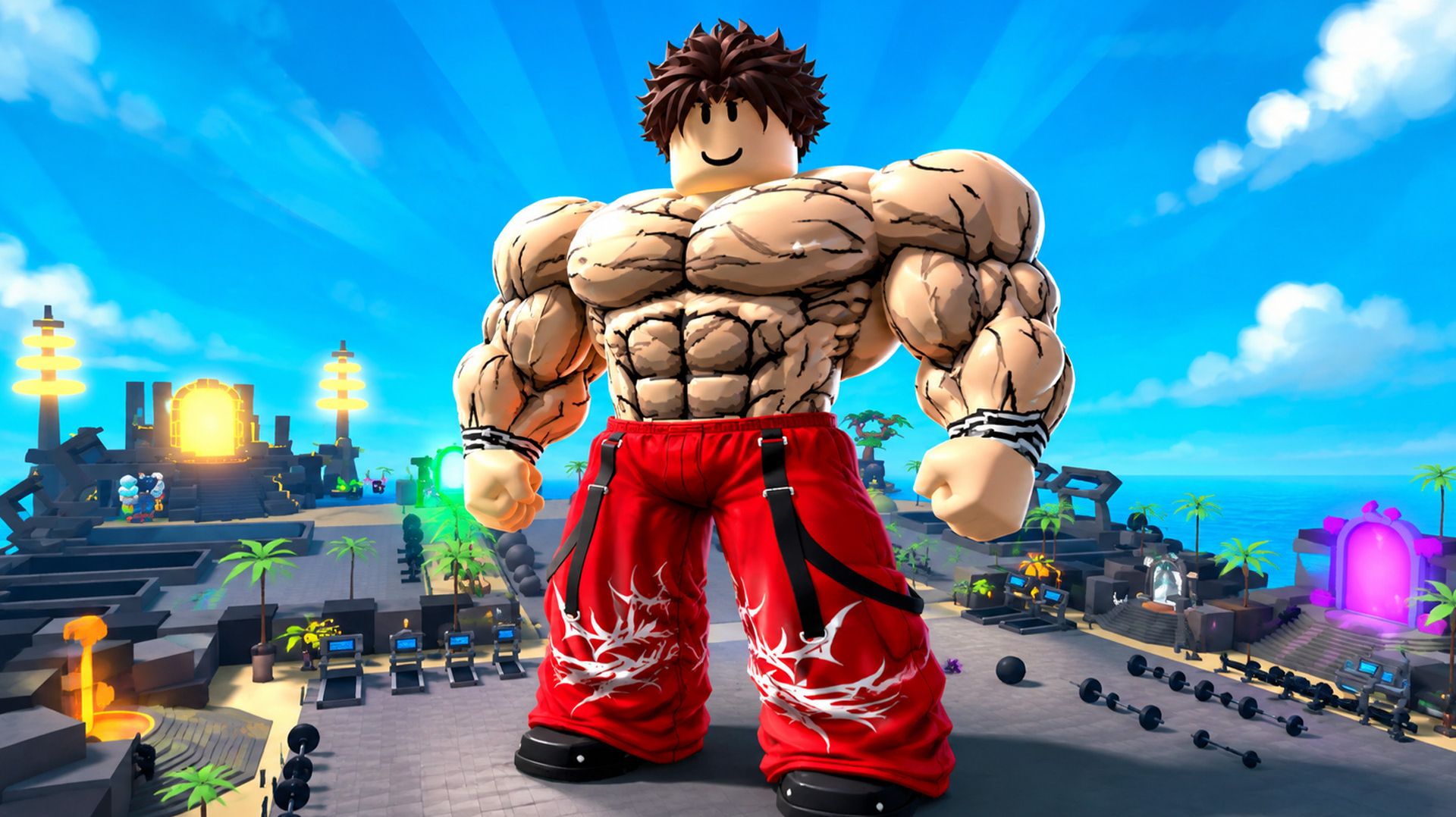 Новая жизнь эволюции качка в Muscle Legends Роблокс !