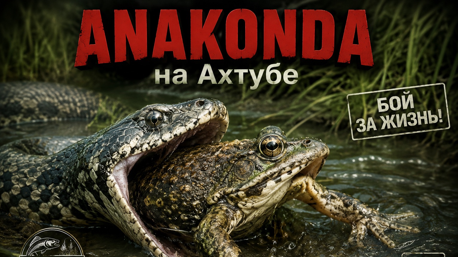🐍 АНАКОНДА ПРОТИВ ЛЯГУХИ — БОЙ ЗА ЖИЗНЬ, продолжение!