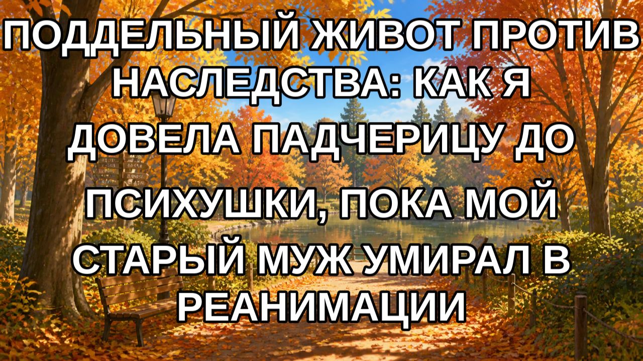 ПОДДЕЛЬНЫЙ ЖИВОТ ПРОТИВ НАСЛЕДСТВА: КАК Я ДОВЕЛА ПАДЧЕРИЦУ ДО ПСИХУШКИ ПОКА МОЙ СТАРЫЙ МУЖ УМИРАЛ