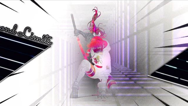 «Белый свет и сталь: аниме‑девушка с катаной сквозь абстракцию ✨🗡️🌌»☆317☆