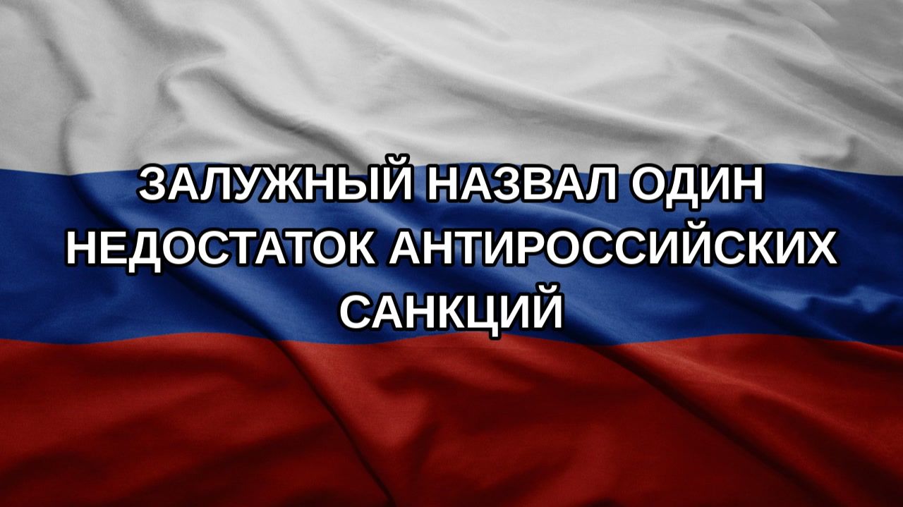Залужный назвал один недостаток антироссийских санкций