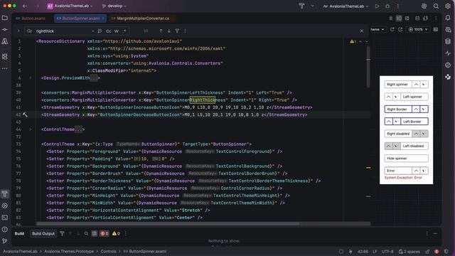 #03  Avalonia UI темы - Кнопка 'Спиннер' - Анатомия и устройство