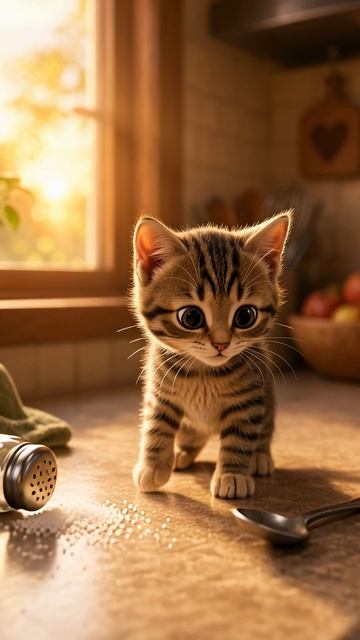 веселый котик
