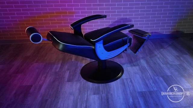 Барбер кресло A006 Black Line (от Barbershoper.ru)