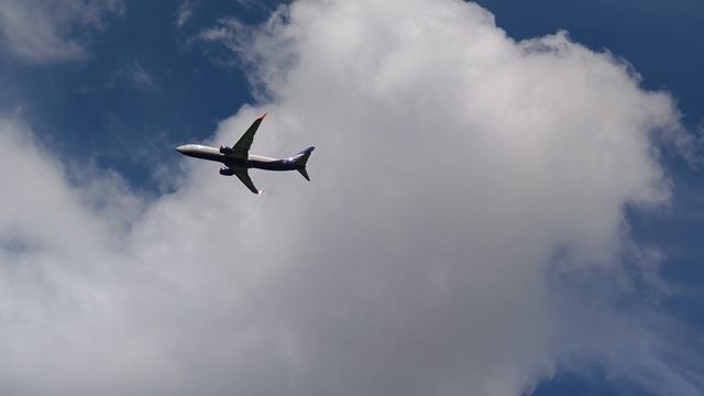 Boeing 737-800 Aeroflot вылетает из Шереметьево
