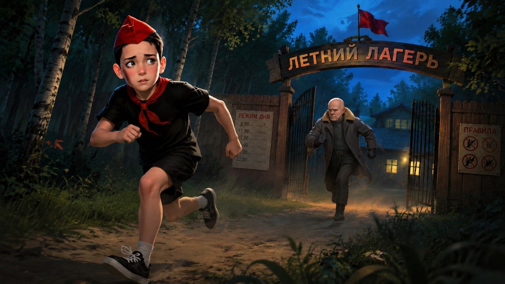 Побег пацана 3 Летний лагерь сбежал через КПП Концовка 3
