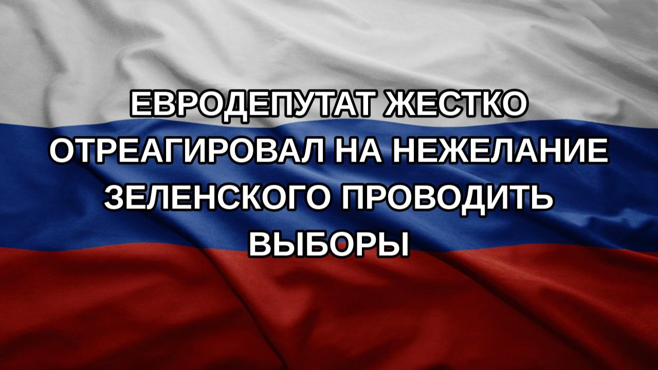 Евродепутат жестко отреагировал на нежелание Зеленского проводить выборы
