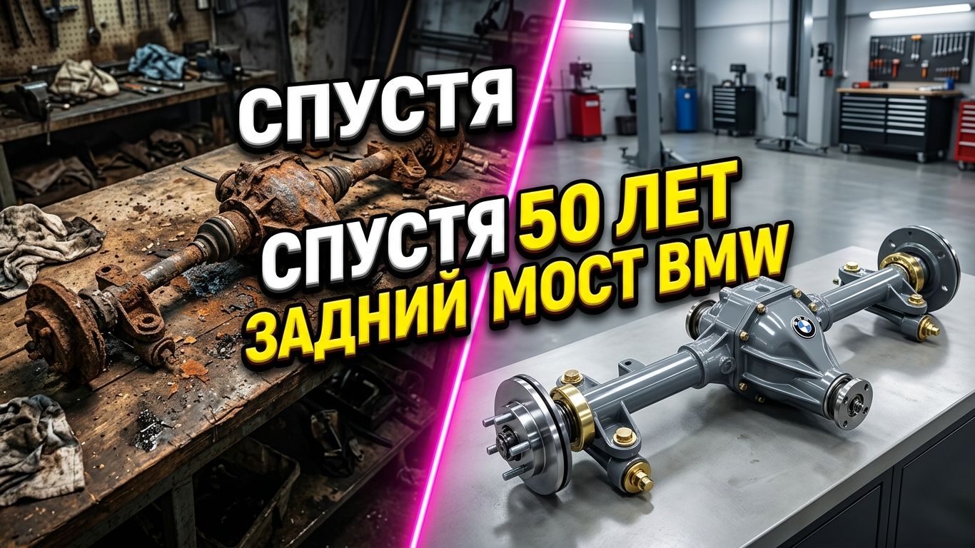 ⚙️ ЗАДНИЙ МОСТ BMW СПУСТЯ 50 ЛЕТ: Разбираем и восстанавливаем редуктор до заводского вида 🔧