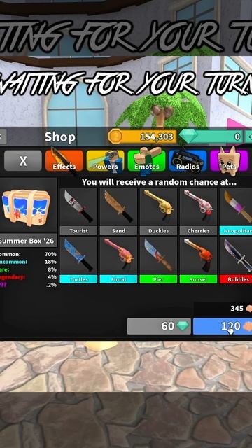 Трата ракушек в мардер мистери 2 #roblox #роблокс #мм2роблокс #мардермистери2 #роблоксерша #mm2rblx
