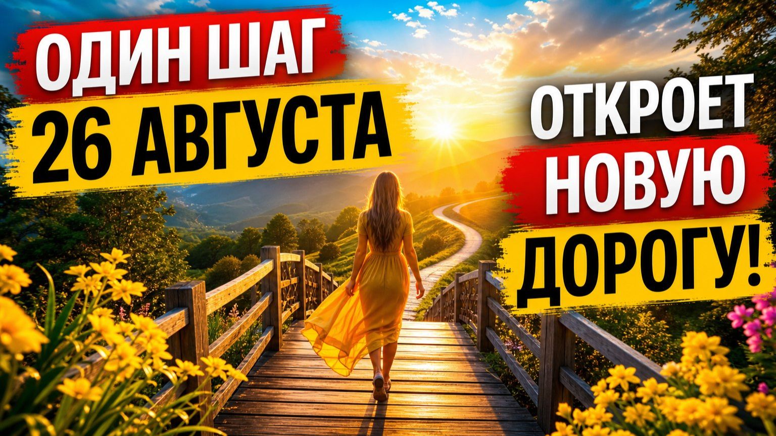 Один шаг 26 августа откроет новую дорогу.