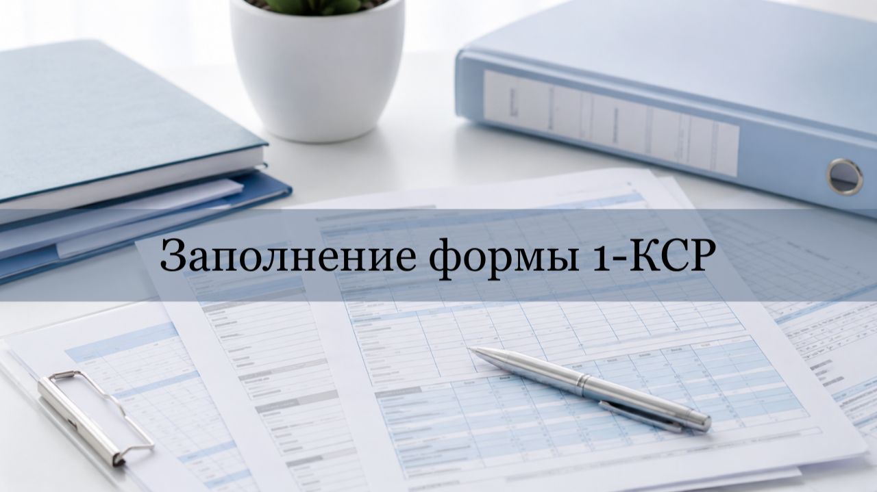 Заполнение формы 1-КСР