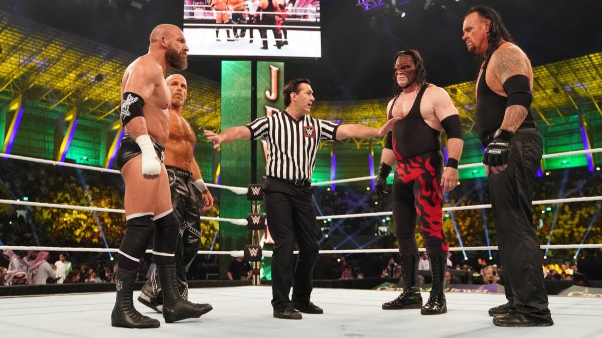 D-Generation X Triple H and Shawn Michaels vs Kane and The Undertaker WWE Crown Jewel 2018