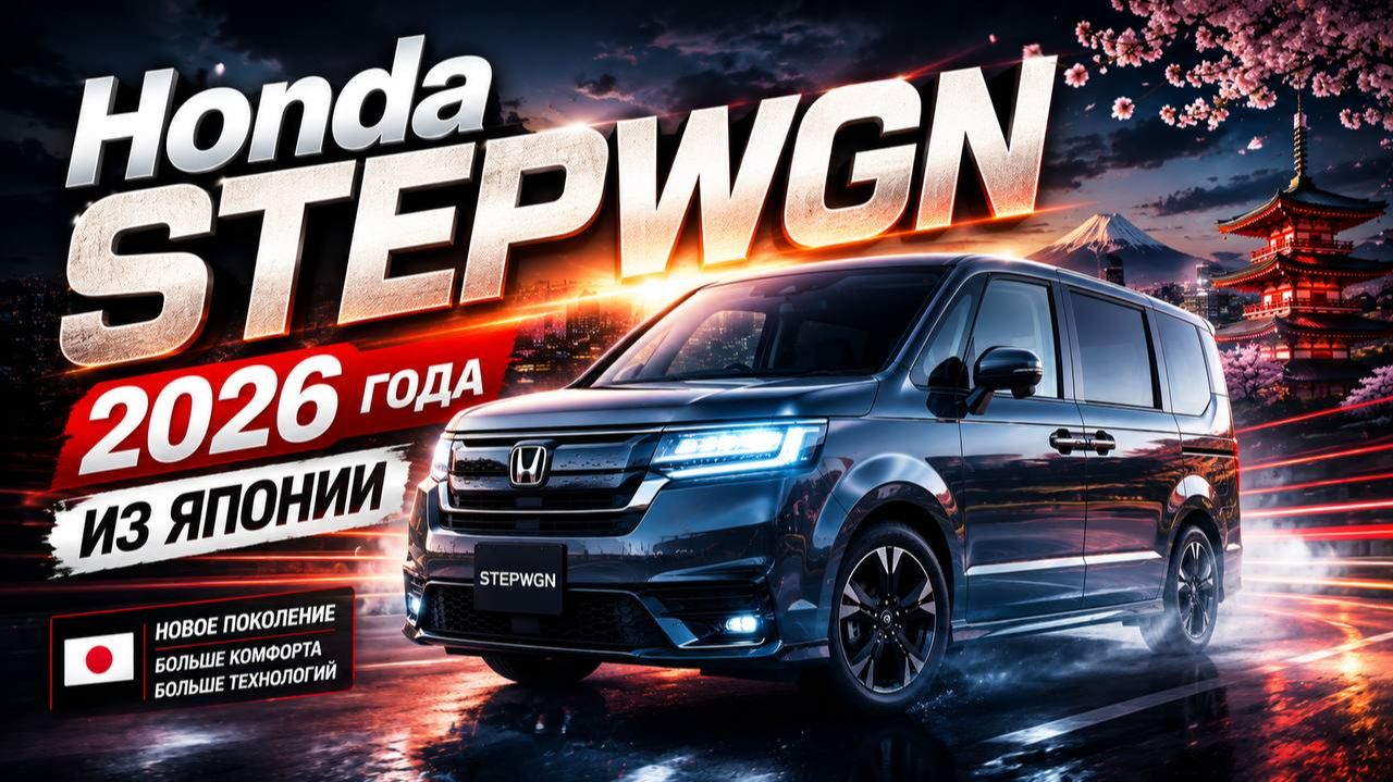 HONDA STEPWGN 2026 ИЗ ЯПОНИИ