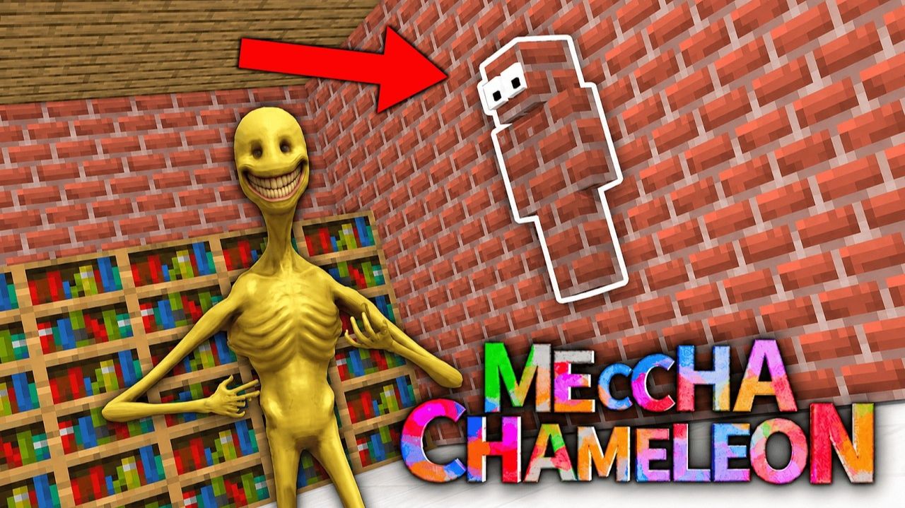 😈Монстр МАЙНКРАФТ ВЕРИТИ в Школе 🤪МЕХА ХАМЕЛЕОН Челлендж!