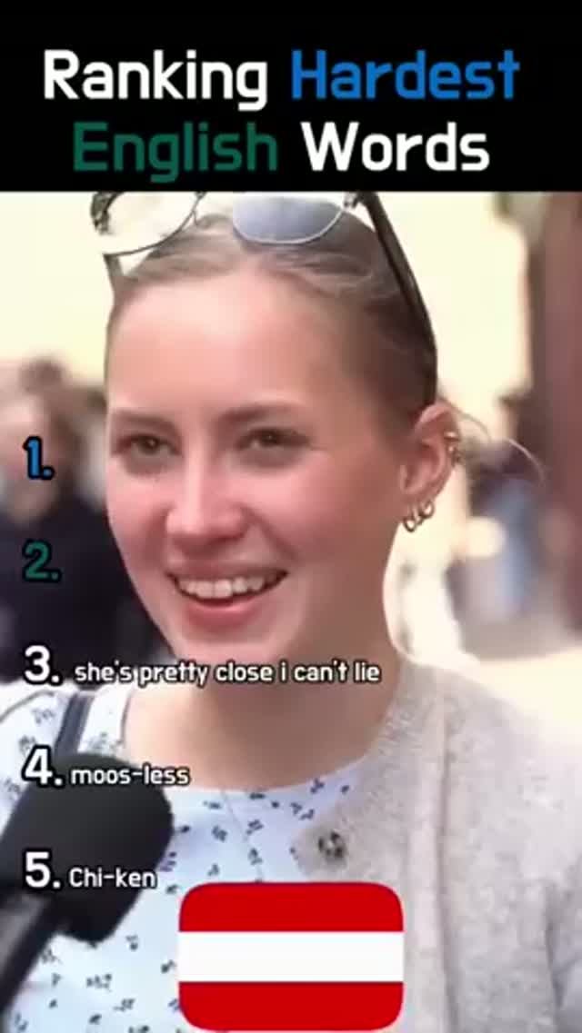 Рейтинг самых сложных для произношения английских слов 😀😀