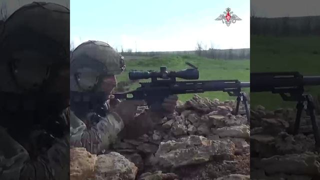 Боевая работа снайперов