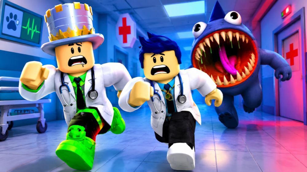 МЕНЯ ПОЙМАЛА АНОМАЛИЯ! РАБОТАЕМ В БОЛЬНИЦЕ для животных с другом в ROBLOX!