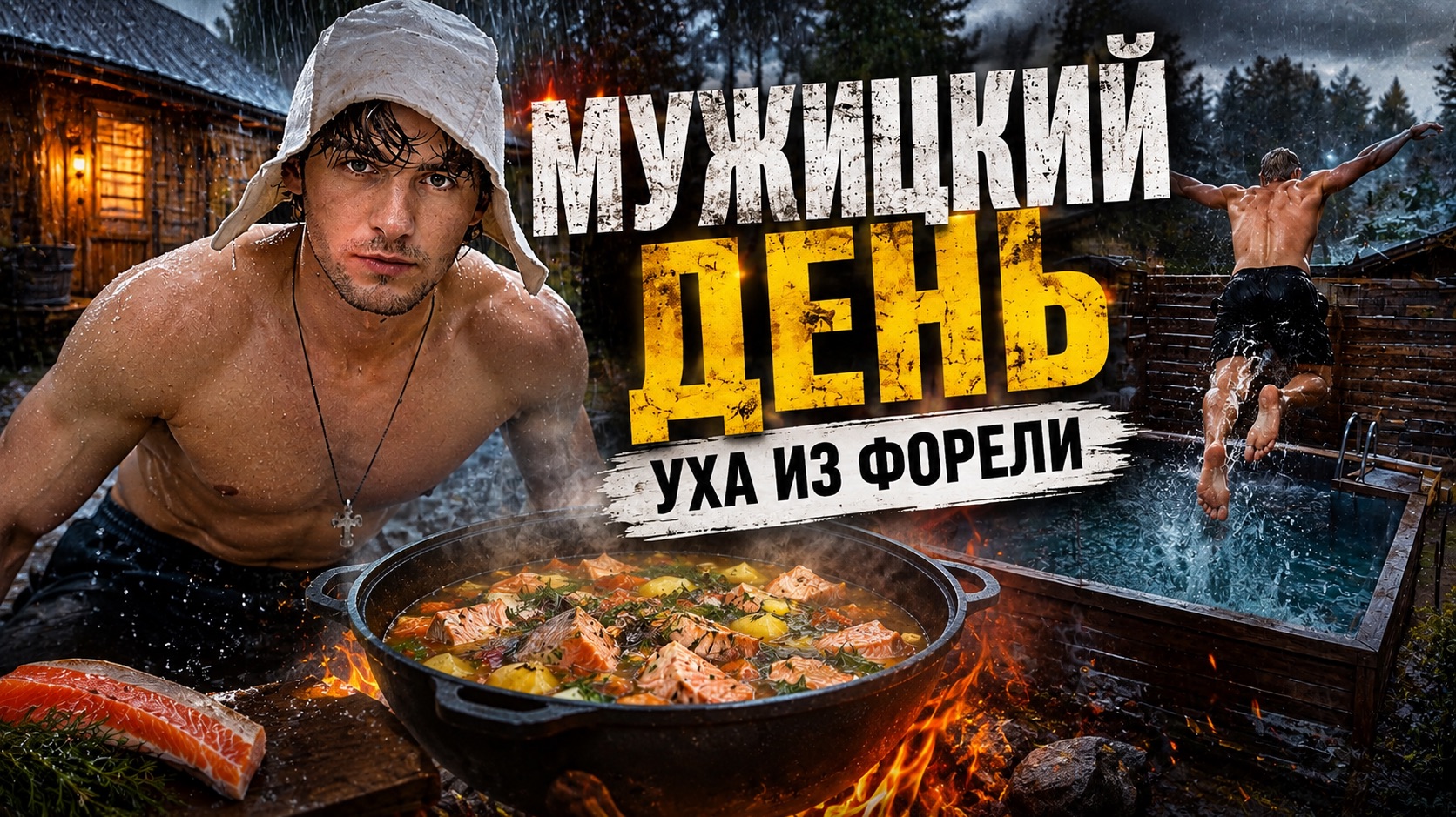 МУЖИЦКИЙ ДЕНЬ: УХА ИЗ ФОРЕЛИ
