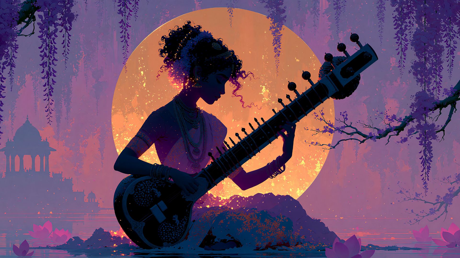 3-Hour Sitar Sleep Music  Let Go Of The Day, Rest Your Mind