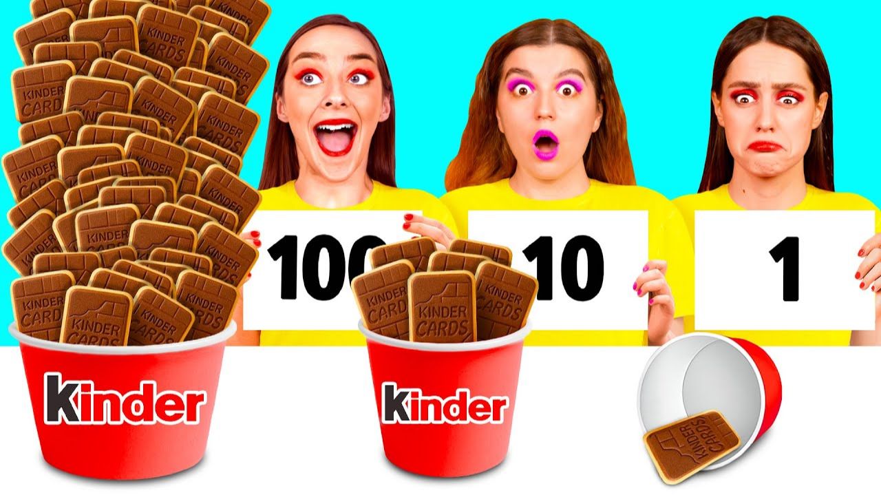 100 Слоев Еды Челлендж # Забавная Кулинарная Битва от DaRaDa Challenge