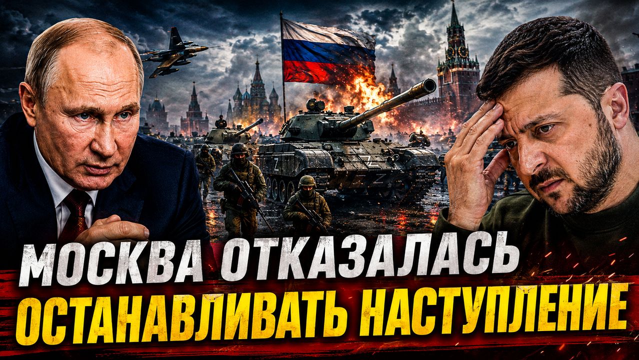 МОСКВА ОТКАЗАЛАСЬ ОСТАНАВЛИВАТЬ НАСТУПЛЕНИЕ