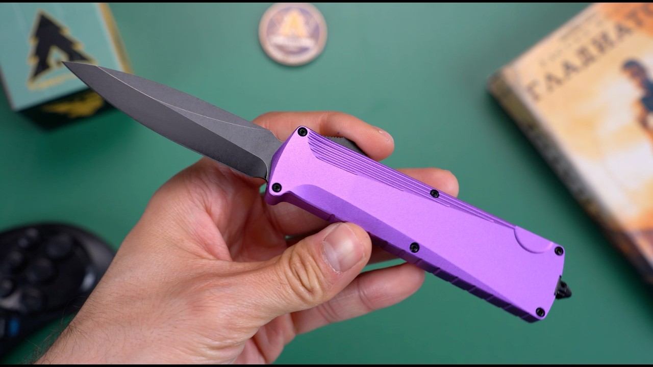 Нож Daggerr Кощей Blackwash сталь D2 рукоять Purple Aluminium (OTFPRPL)