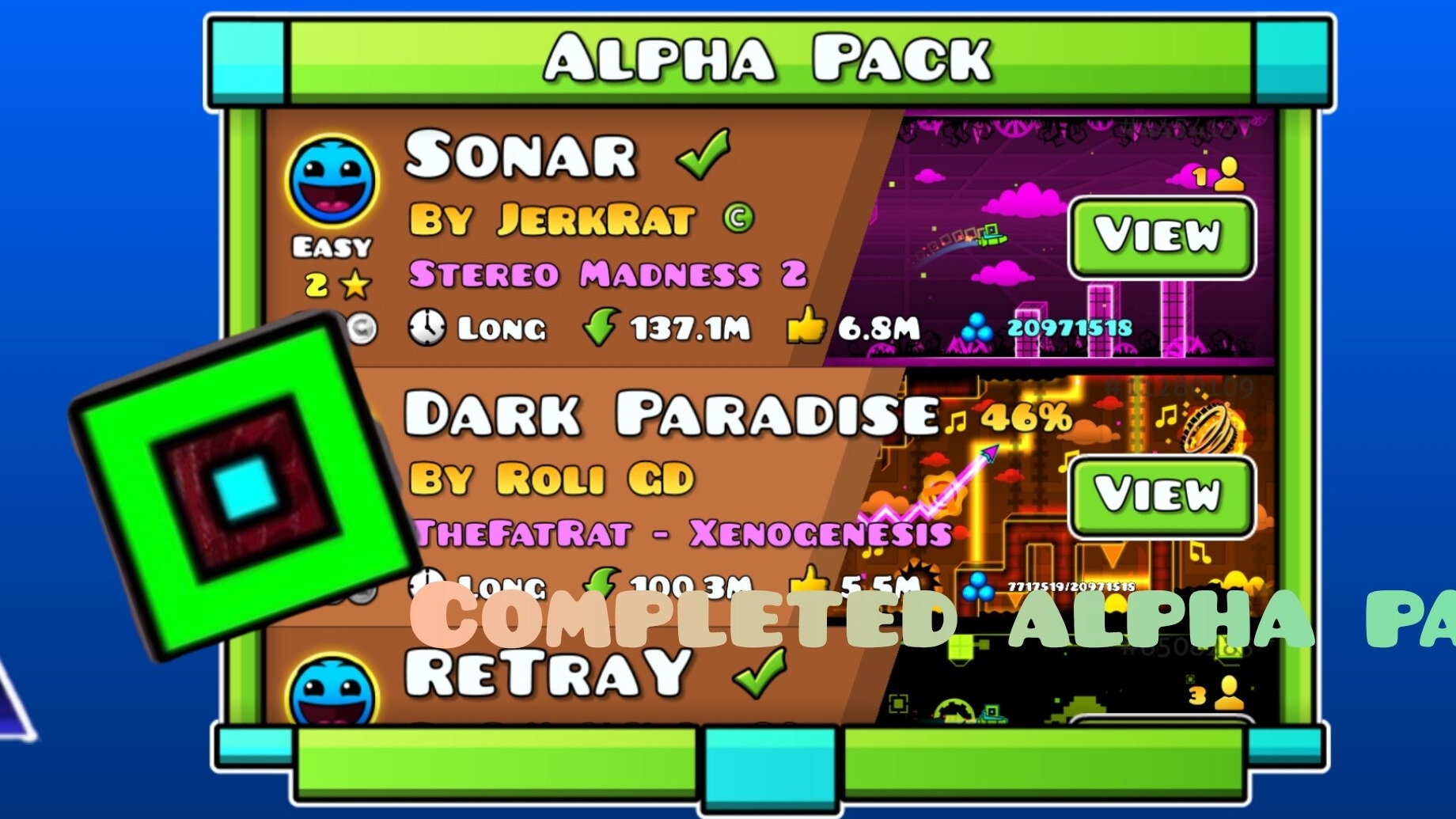 Прошёл alpha pack