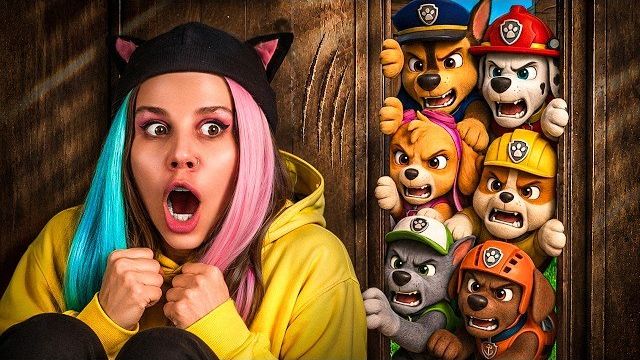 ПРЯТКИ ОТ ЩЕНЯЧЬЕГО ПАТРУЛЯ В ШКАФАХ В 3:00 НОЧИ!!