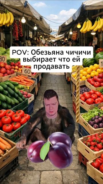 Обезьяна Чичичи выбирает что ей продавать