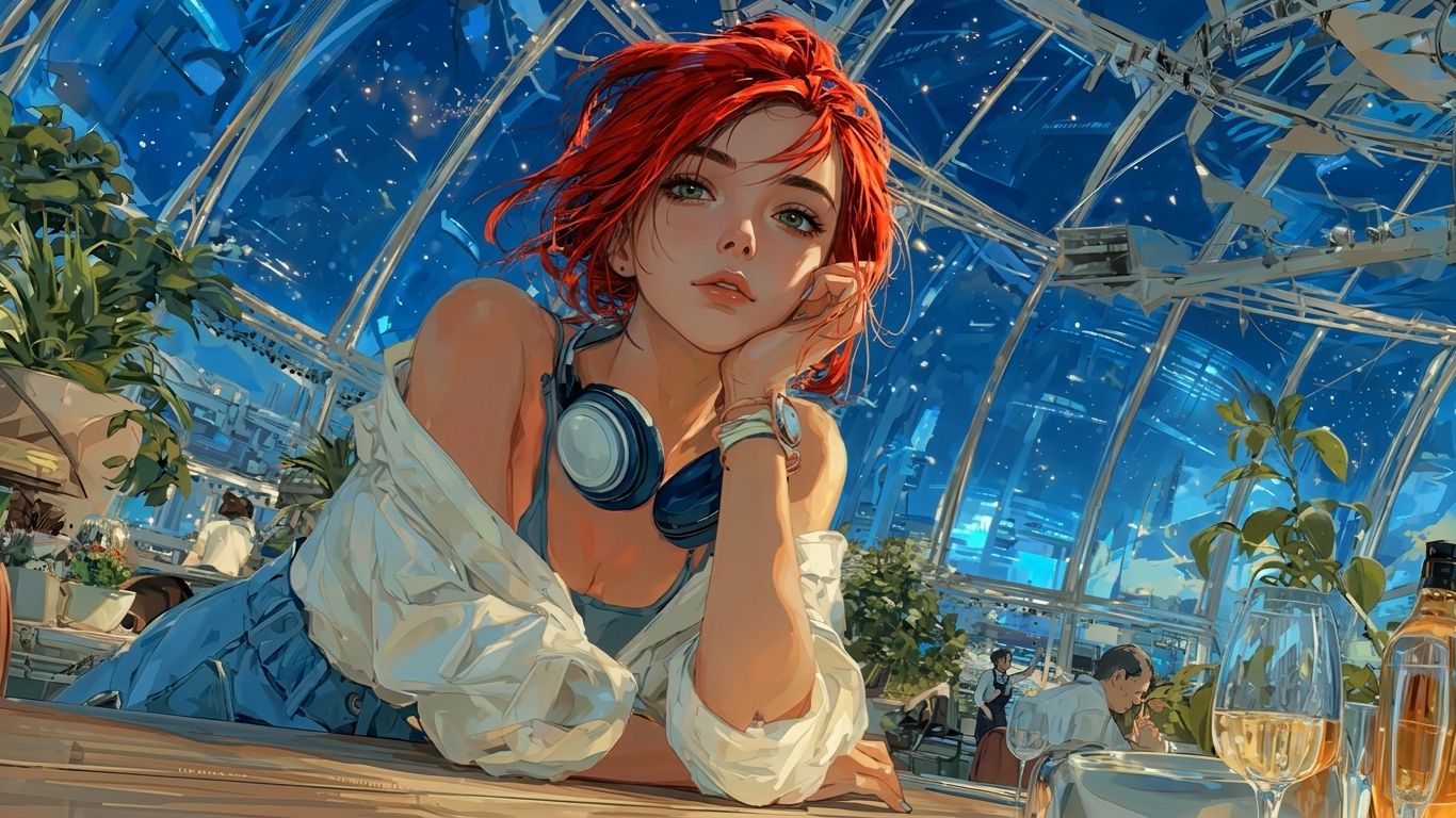 Атмосферное летнее кафе