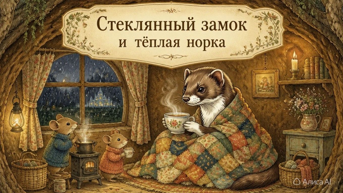 Стеклянный замок и тёплая норка - по мотивам произведения Самуила Маршака «Кошкин дом»