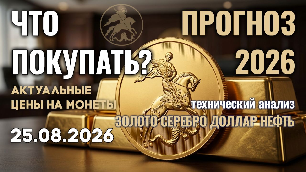 Секрет. Как заработать на золоте больше? Анализ рынка золота, серебра, нефти, доллара 25.08.2026 г