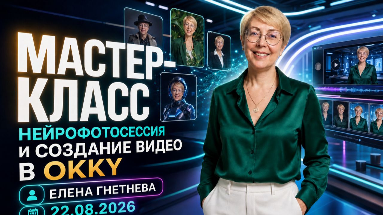 Неирофотосессии и создание видео в Okky. Мастер-класс. Елена Гнетнева