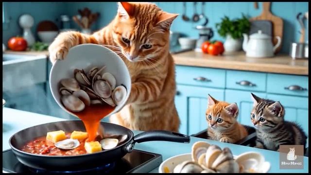 Мама Кошка И Ее Сыночек ,Интересные И Добрые Мультики Для Детей